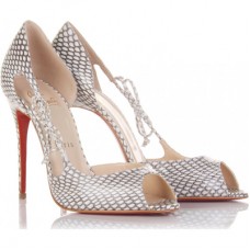 Zapatos de tacón Christian Louboutin Delico de 100 mm con puntera abierta, multicolor. Zapatos de tacón Christian Louboutin Delico de 100 mm con puntera abierta, multicolor.