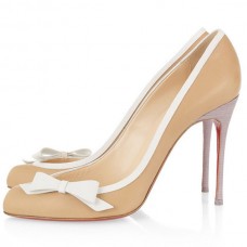 Zapatos de tacón Christian Louboutin Beauty de 100 mm, color beige. Zapatos de tacón Christian Louboutin Beauty de 100 mm, color beige.