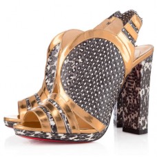 Zapatos de tacón con puntera abierta Fourmi de Christian Louboutin de 120 mm Roccia Zapatos de tacón con puntera abierta Fourmi de Christian Louboutin de 120 mm Roccia