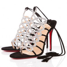 Sandalias Christian Louboutin Salsbourg de 100 mm, color plata. Sandalias Christian Louboutin Salsbourg de 100 mm, color plata.