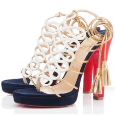 Sandalias Christian Louboutin Salsbourg de 120 mm blancas Sandalias Christian Louboutin Salsbourg de 120 mm blancas