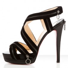 Sandalias Christian Louboutin Trailer de 140 mm negras