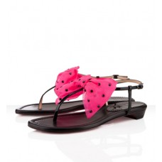 Sandalias planas Christian Louboutin Vaudou negras/rosas Sandalias planas Christian Louboutin Vaudou negras/rosas