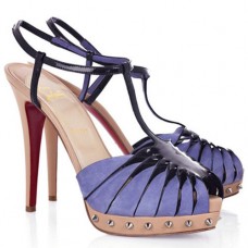 Sandalias Christian Louboutin Zigounette de 140 mm, color morado. Sandalias Christian Louboutin Zigounette de 140 mm, color morado.